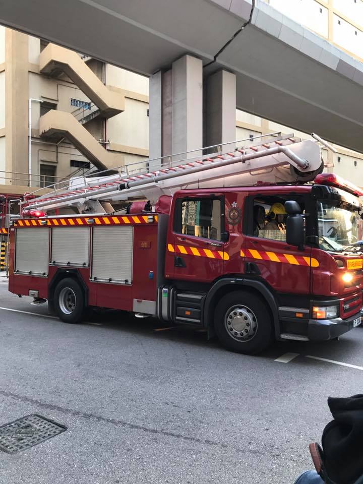 九龍灣職訓局火警。網民Michael Lai圖片