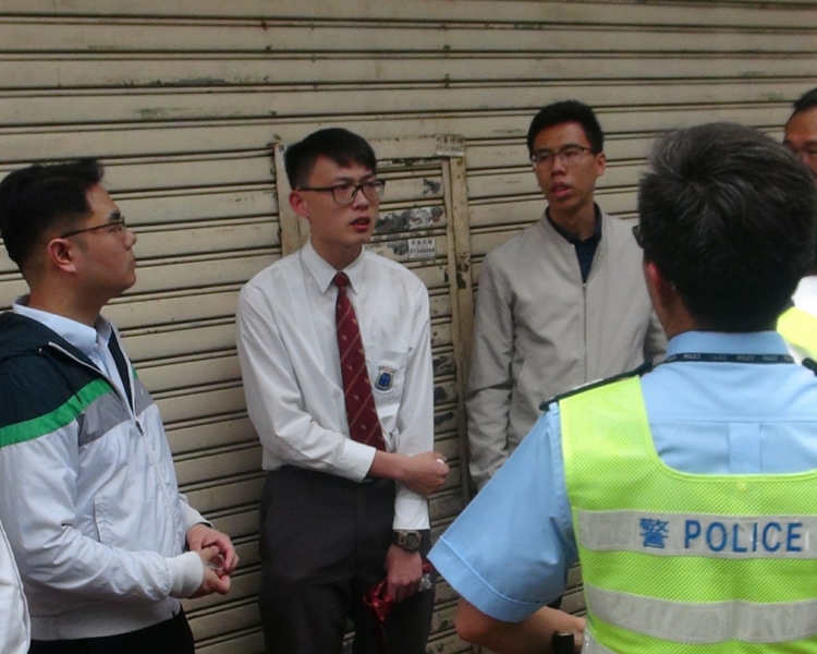 同行学生提供案发经过。林思明摄