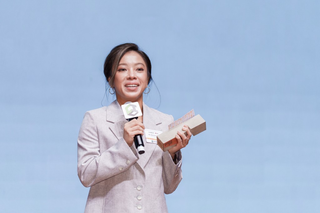 「前線工程人員」組別得獎者︰白碧琪(Daisy)。 「前線工程人員」組別得獎者︰白碧琪(Daisy)。