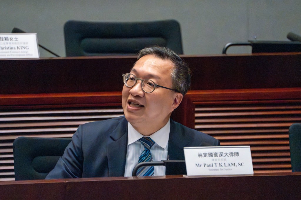 律政司司長林定國。