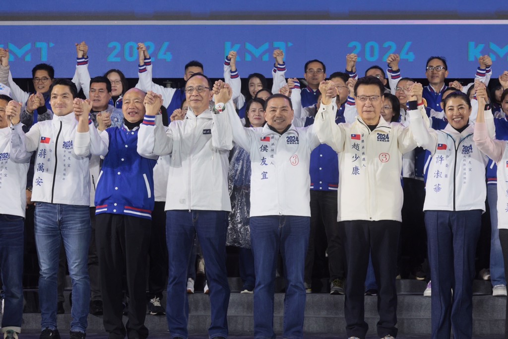 國民黨的台灣大選參選組合「侯康配」,支持度不斷上升。中時新聞網