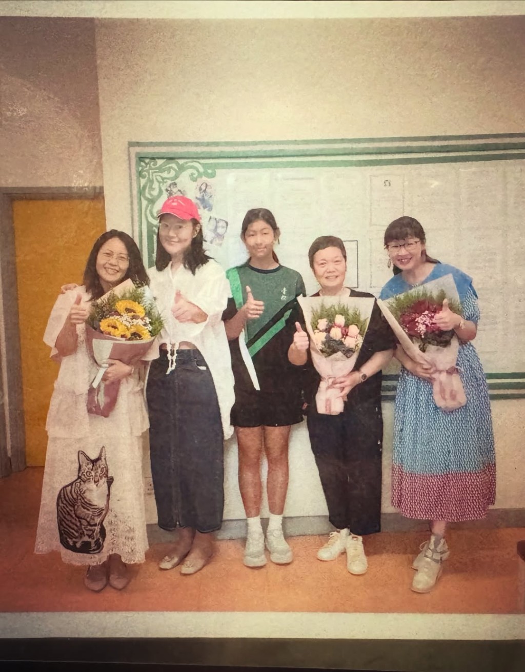 安雅希代女兒感謝老師。