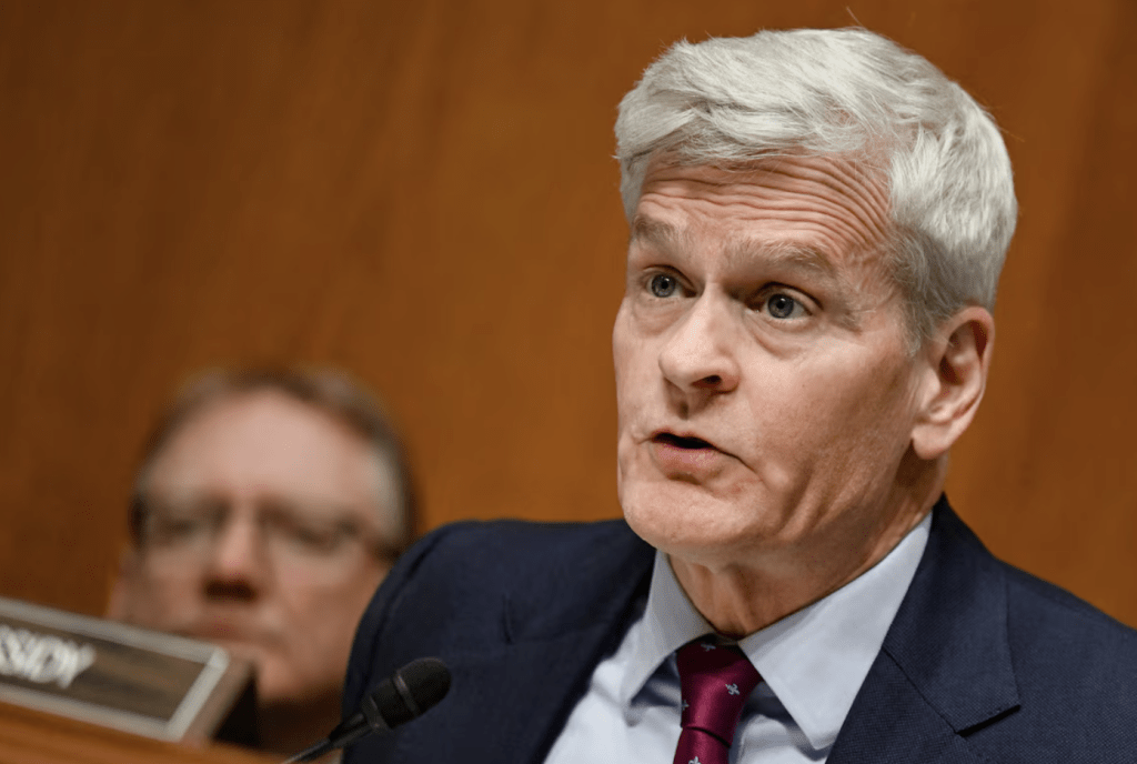 共和党资深参议员卡西迪(Bill Cassidy)批评美伊停战谅解备忘录是美国「数十年来最严重的对外政策失误」。路透社 共和党资深参议员卡西迪(Bill Cassidy)批评美伊停战谅解备忘录是美国「数十年来最严重的对外政策失误」。路透社