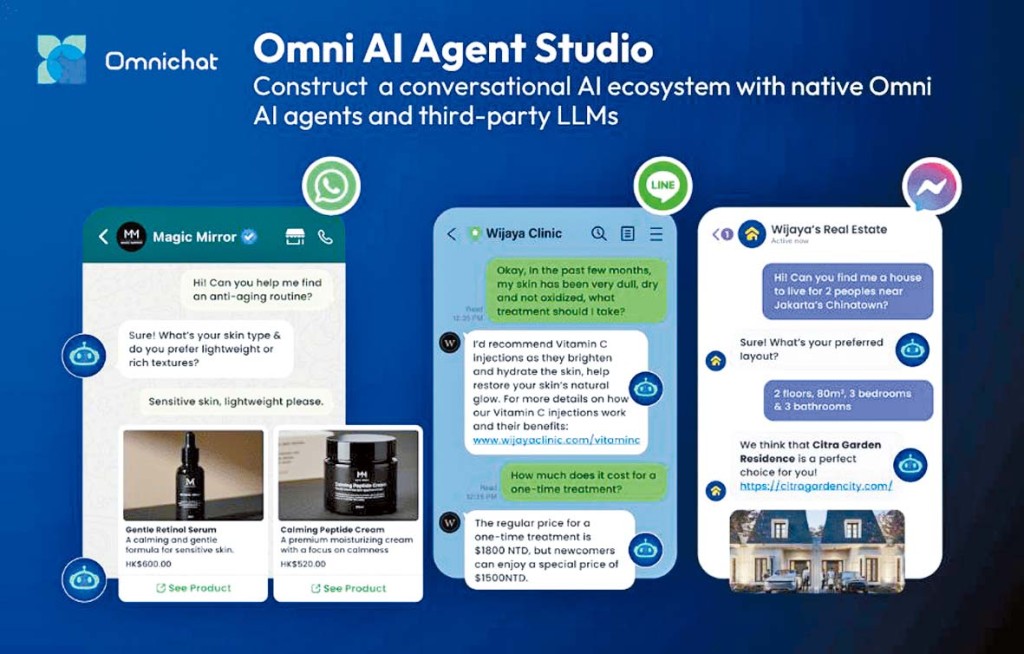 Omnichat可以帮助客户将不同即时通讯平台及网站的即时聊天渠道整合到单一平台。