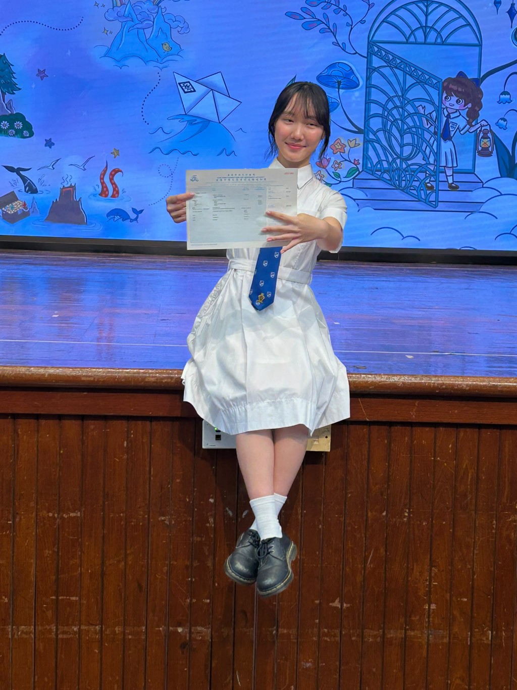 嘉諾撒聖瑪利書院狀元姚祉琳(圖片來源:《親子王》) 嘉諾撒聖瑪利書院狀元姚祉琳(圖片來源:《親子王》)