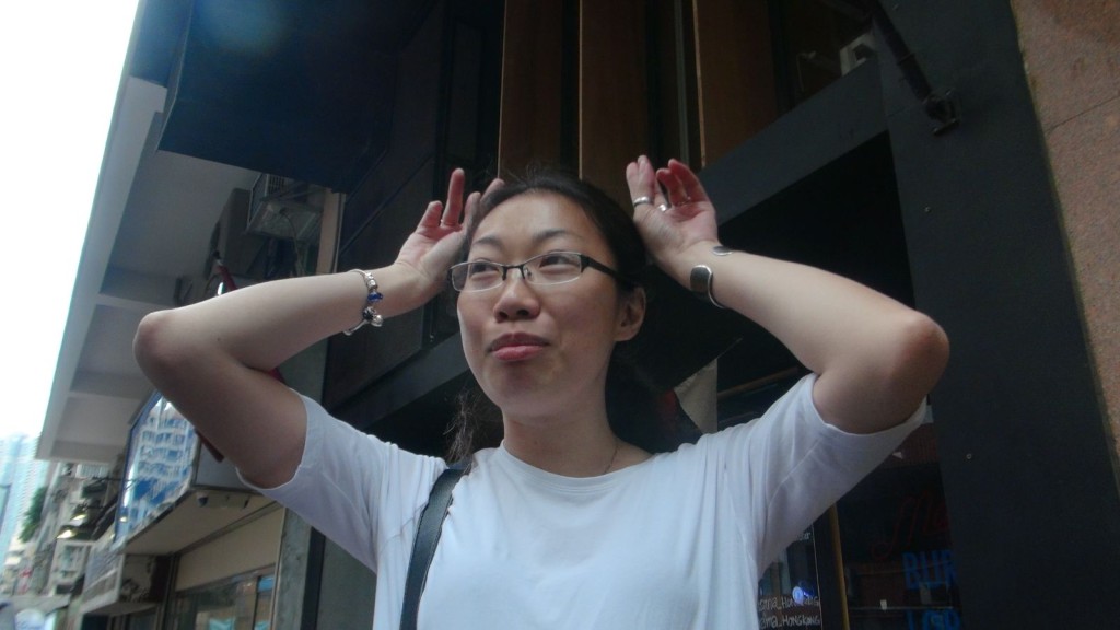 鄰居李女士。林思明攝