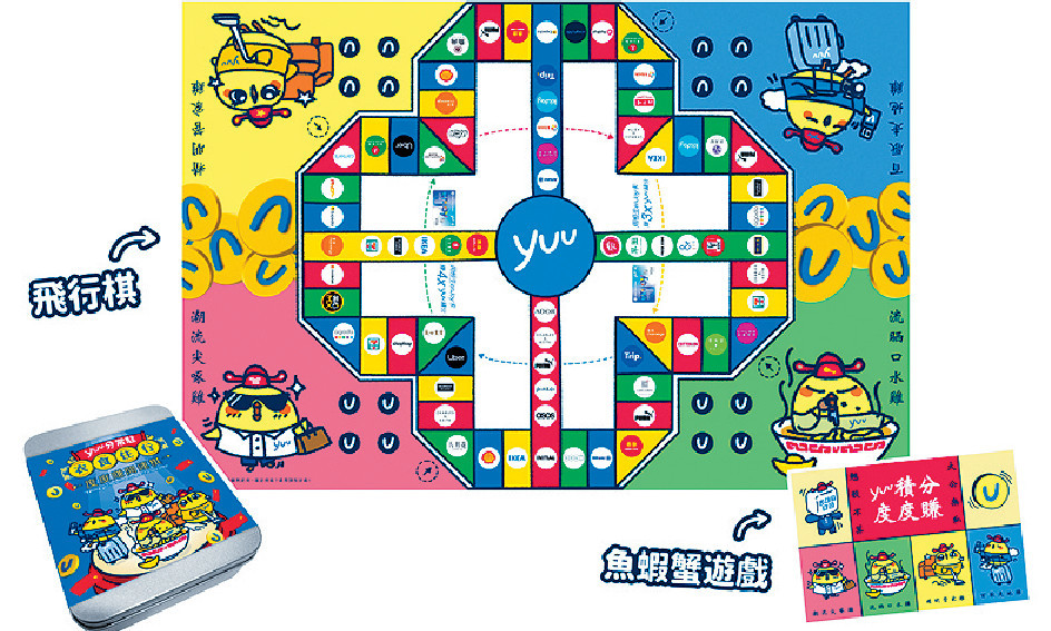 ■yuu推出限量版「開運棋」有齊飛行棋及魚蝦蟹遊戲，陪大家開心拜年！