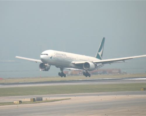 國泰航空接手港龍原有高雄來往香港航班。資料圖片