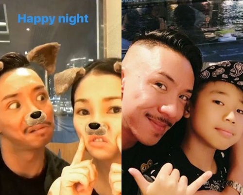 阿仔10歲生日，Kay、張繼聰出外食飯慶生。