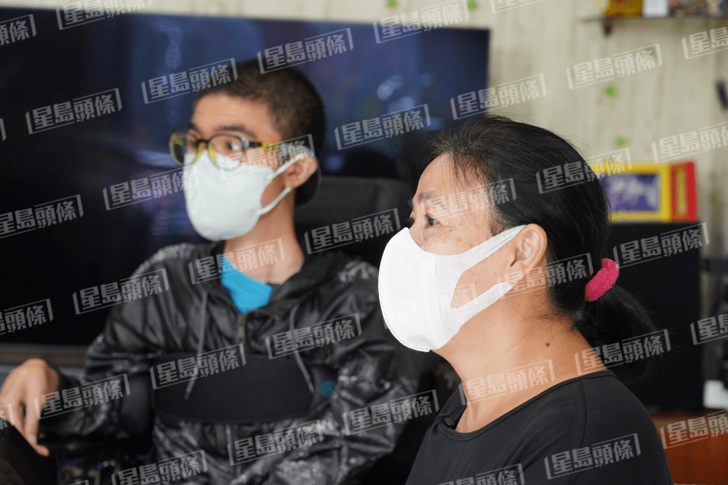 Tiger 約3歲時確診DMD(杜興氏肌肉萎縮症)。(葉偉豪攝)