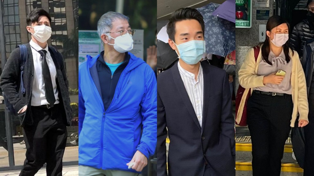 由左至右:廖康良、李屏樂、易卓邦及林阡晴