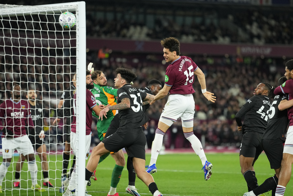 韋斯咸取得寶貴的1分。美聯社