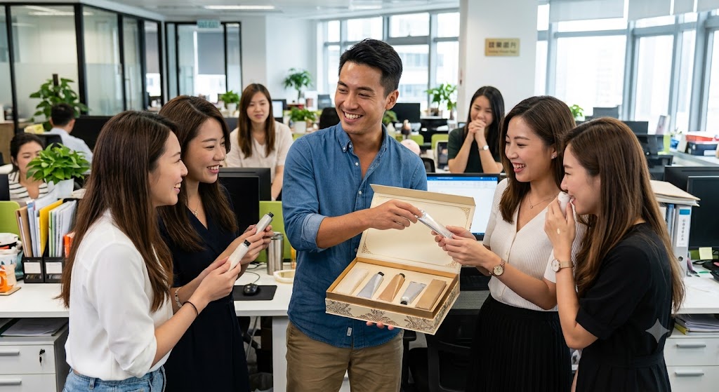 若以辦公室十多位女同事計算,這份手信的總開支輕易便達兩三千港元。(AI生成圖) 若以辦公室十多位女同事計算,這份手信的總開支輕易便達兩三千港元。(AI生成圖)