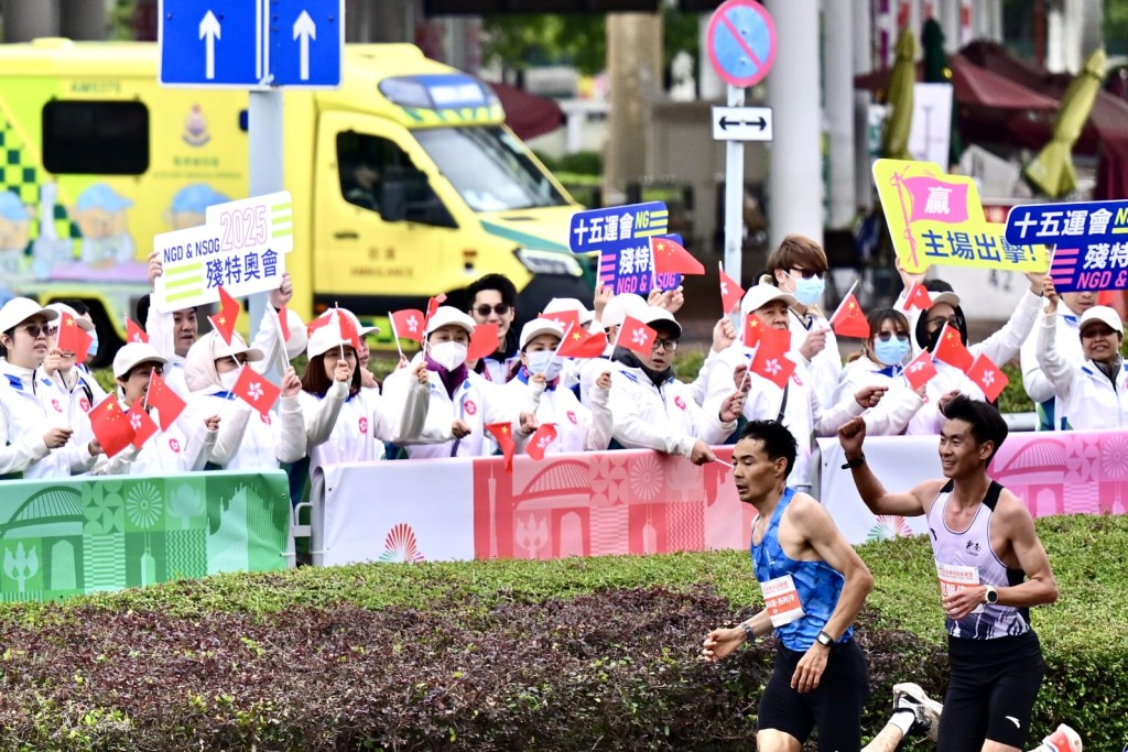 全運會馬拉松測試賽。 劉駿軒攝