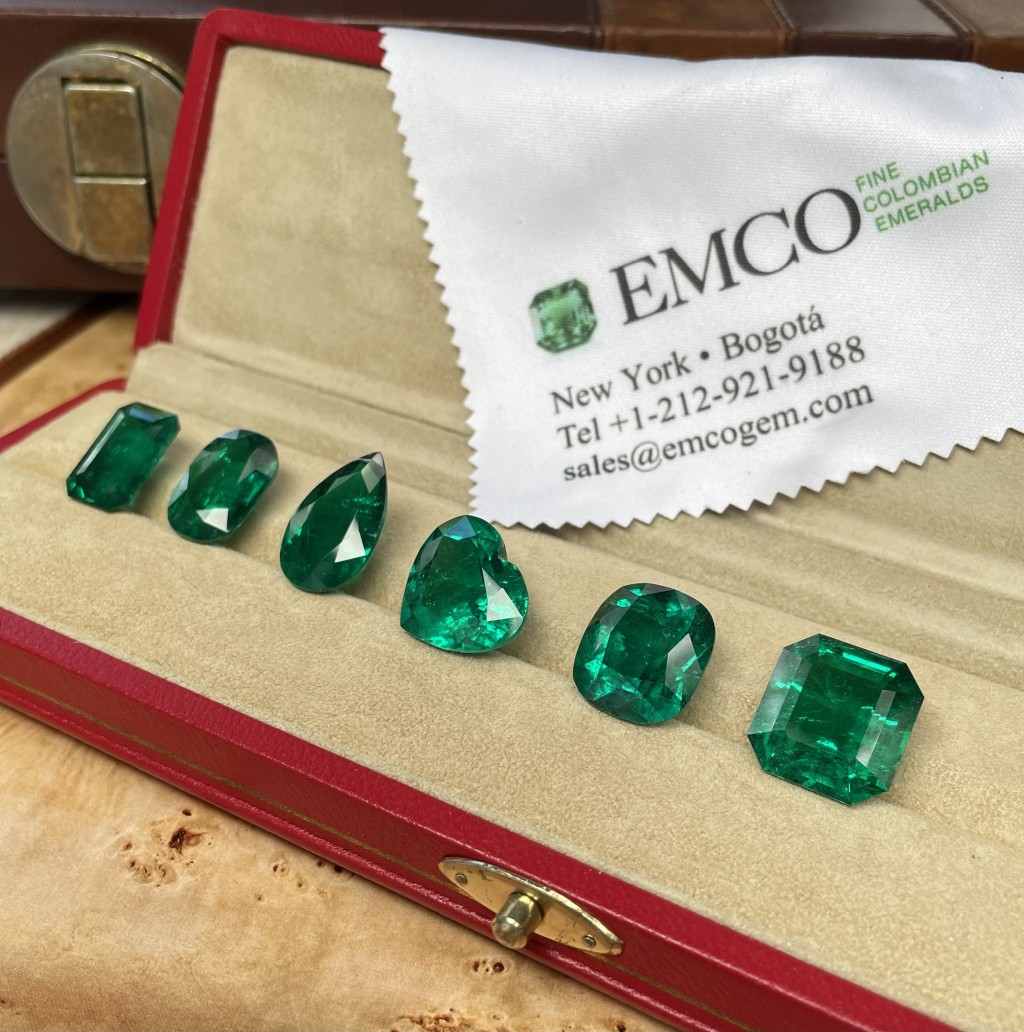 美國展商Emco Gem Inc. （展位：AWE 7-H01）帶來介乎9至15卡的優質哥倫比亞祖母綠寶石。