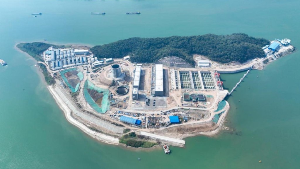 珠三角水資源配置工程今起供應西江水,為本港提供應急備用水源。網圖
