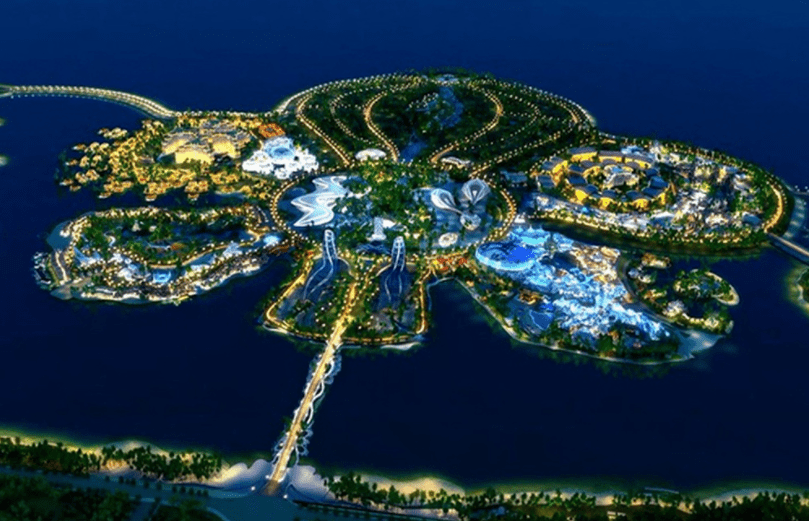 海花岛号称世界最大的人工岛