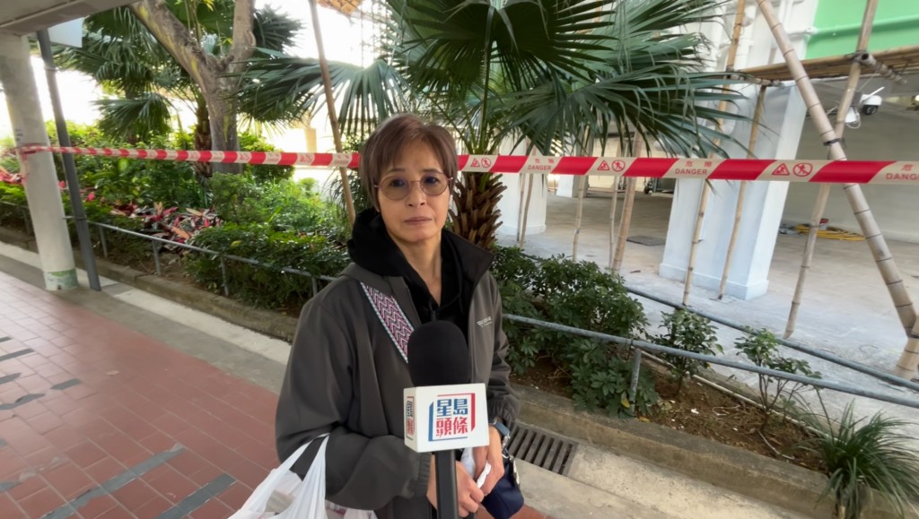 清麗苑居民張女士稱,拆除不合規格棚網令大家都較放心。 清麗苑居民張女士稱,拆除不合規格棚網令大家都較放心。