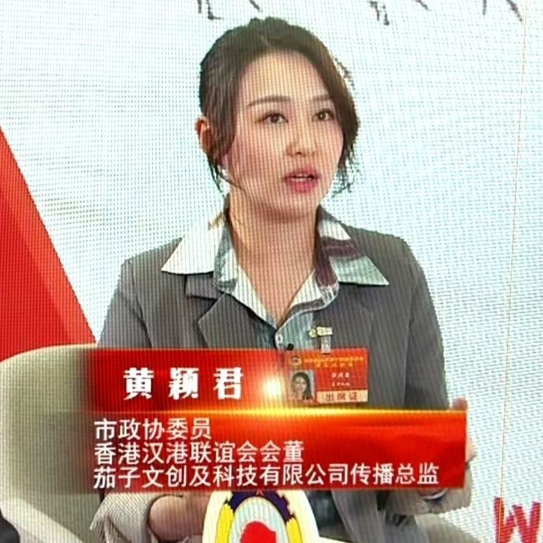 黄颖君以武汉市港区政协委员身份接受访问。