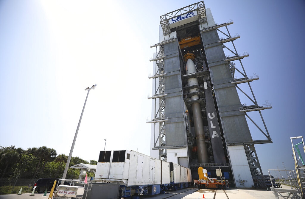 X-37B無人太空飛機送上太空。AP