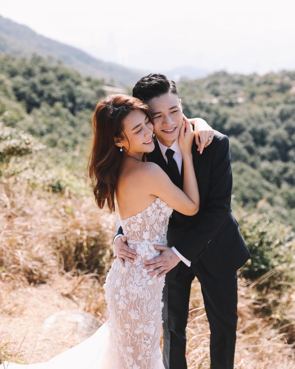 陳詩欣與未婚夫Joshua。