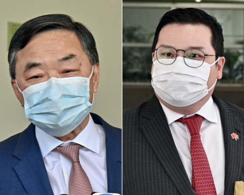 龍漢標（左）及趙式浩（右）參選競逐地產及建造界。資料圖片