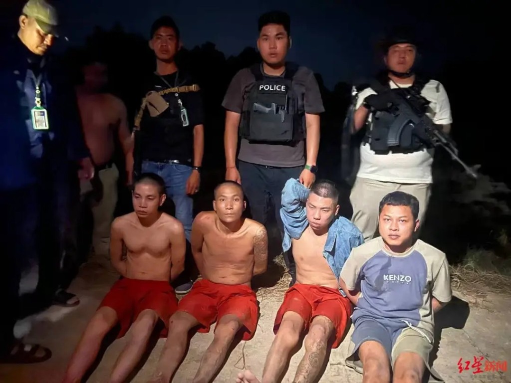 部分被抓獲的法院劫囚案團伙成員。 紅星新聞