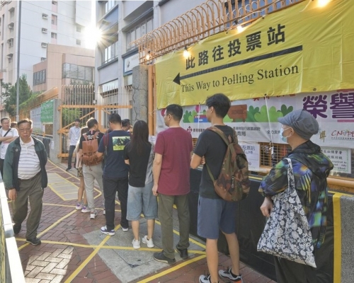 去年區議會選舉。資料圖片