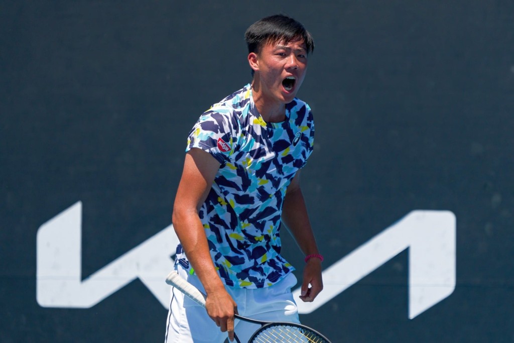 黃澤林於澳網青年賽男雙晉級八強。香港網球總會Facebook圖片