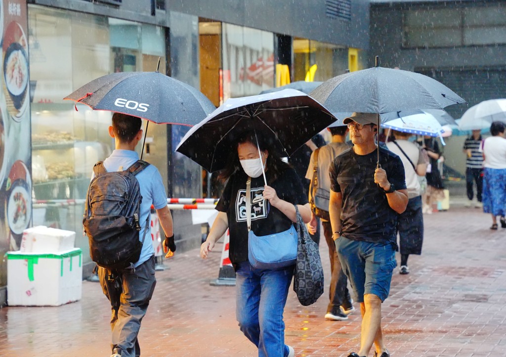 7月總雨量錄得790.3毫米,較正常值多出一倍以上。資料圖片 7月總雨量錄得790.3毫米,較正常值多出一倍以上。資料圖片