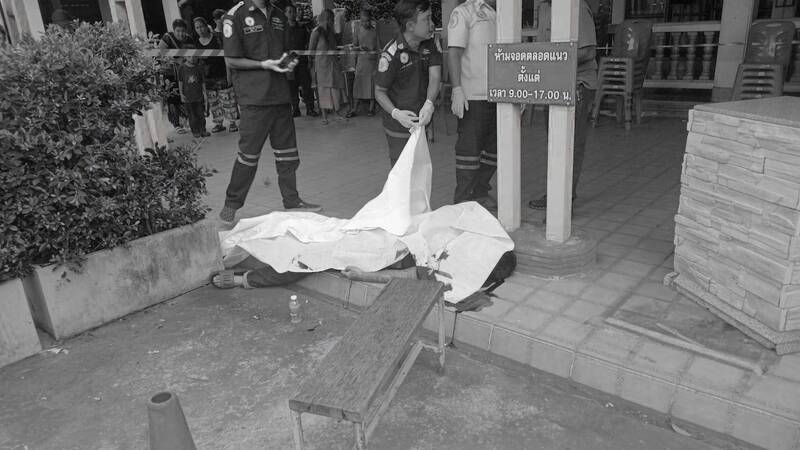 福海（Phokhai）因枪支走火误杀女友，遭女友闺密的男友击毙。 fb / Thaipolice