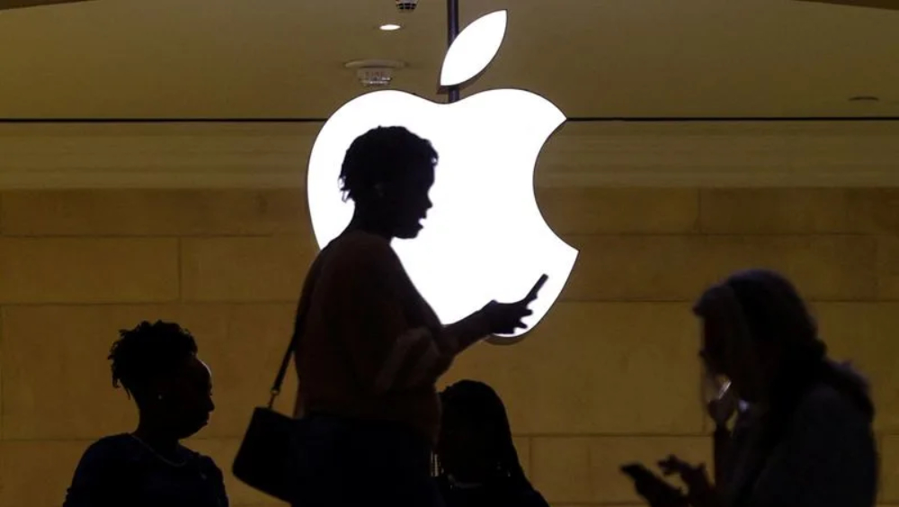 蘋果在中國的消售額下滑。 路透社