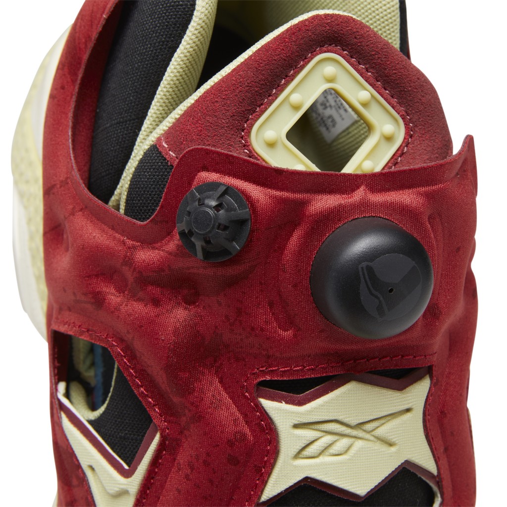 紅色旋風鞋面搭配金色元素點綴，向桑吉爾夫標誌性的摔跤背心致敬。