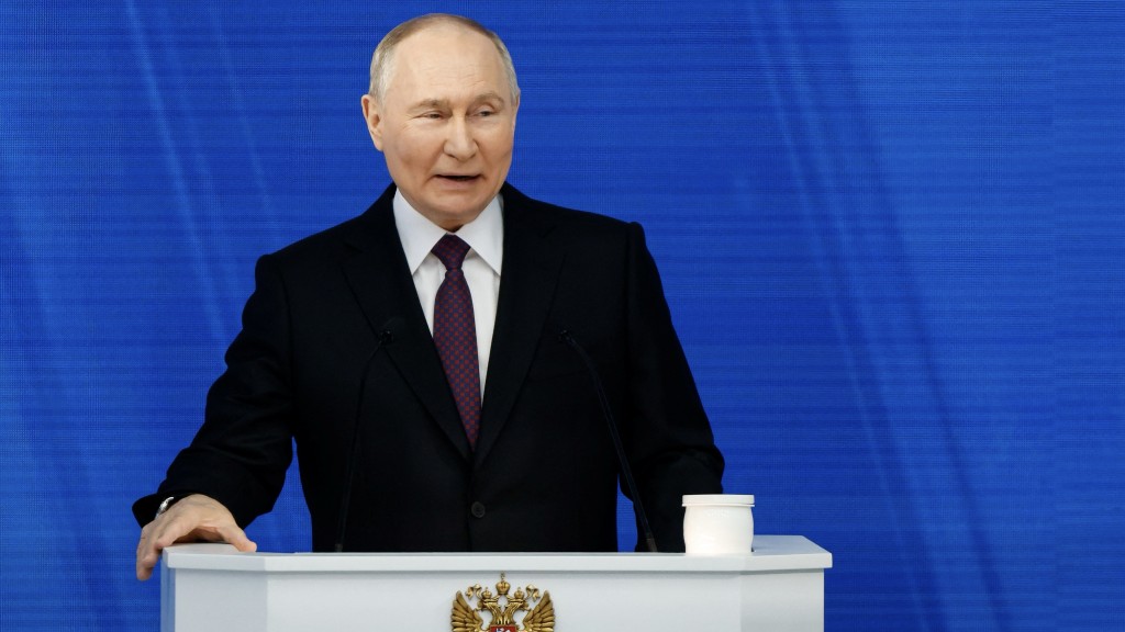 俄罗斯总统普京周四发表国情谘文。 路透社
