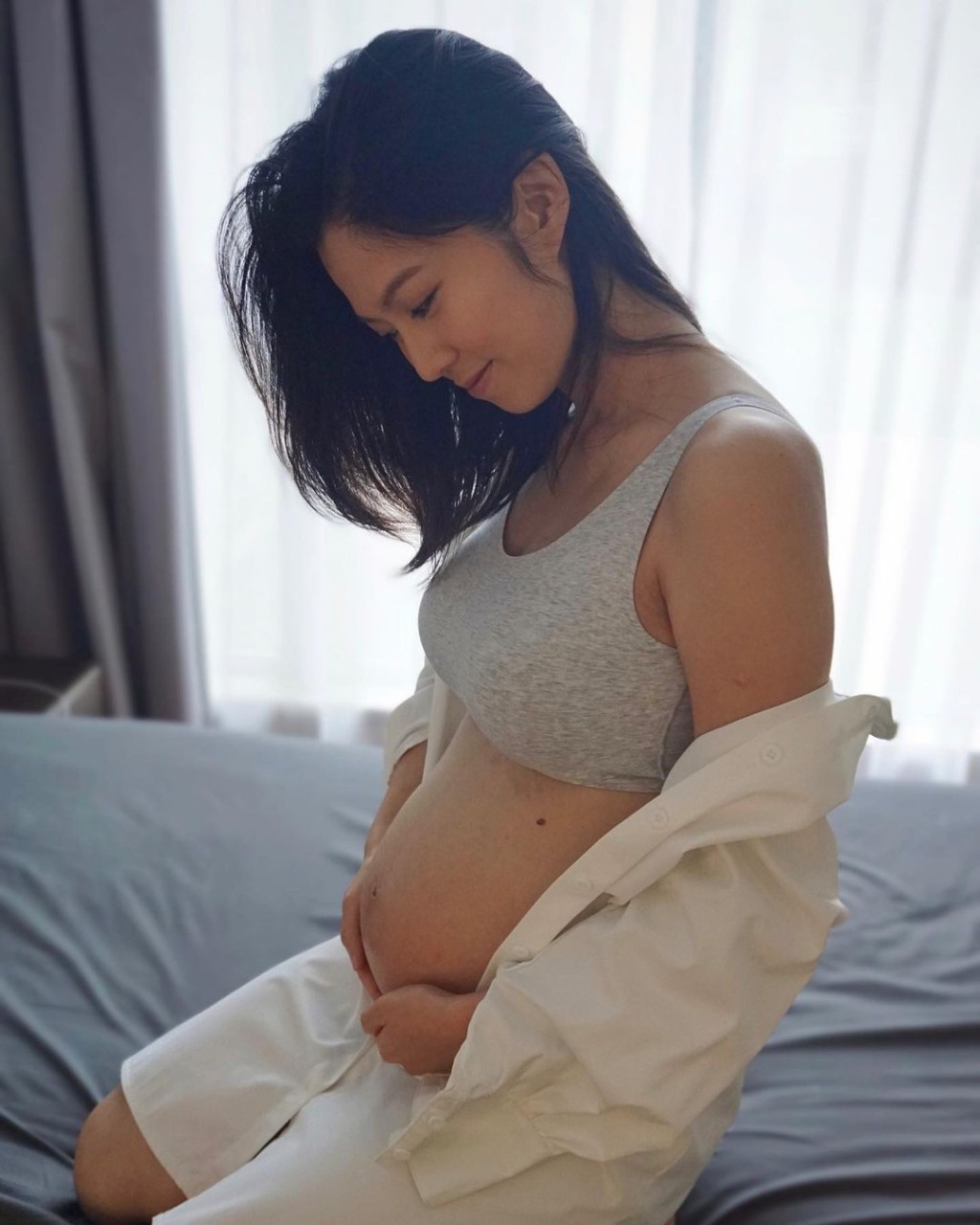 Kimmy透露預產期是4月，但仍未決定順產還是剖腹。