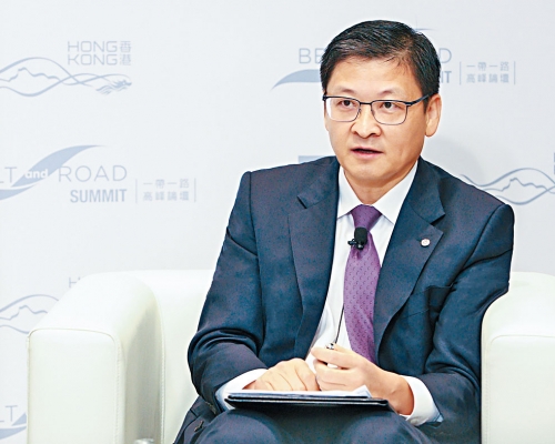 孫煜表示，基建為「帶路」關鍵因素，港銀可為基建項目提供融資。