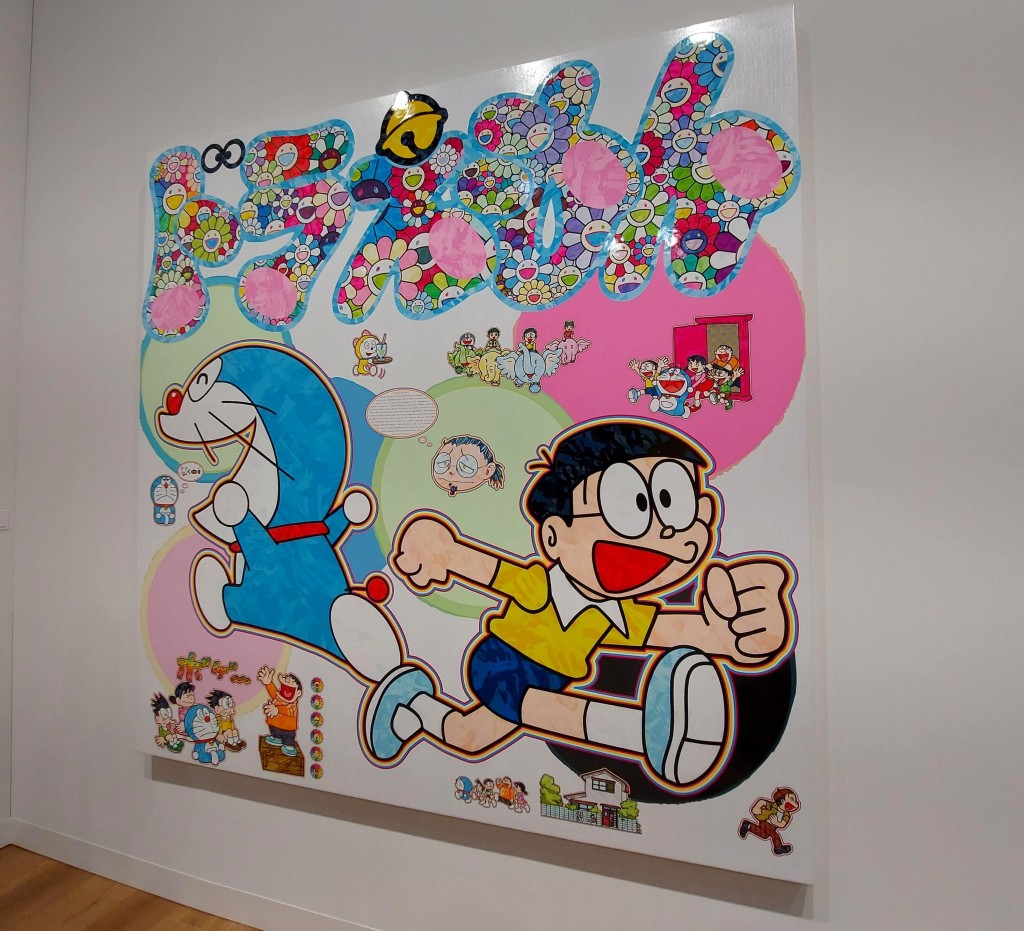 知名日本藝術家村上隆今年作品之一，取材自大家熟悉的卡通《多啦Ａ夢》。