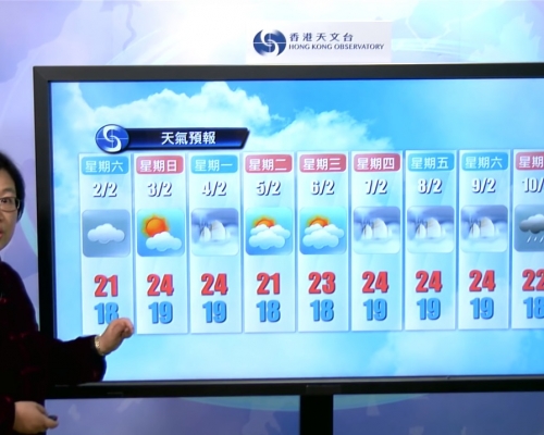 天文台料農曆新年溫暖潮濕。