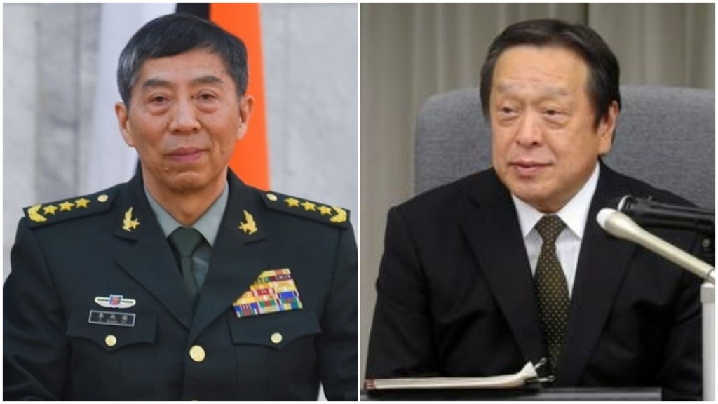 中日防长首次使用防务热线通话。