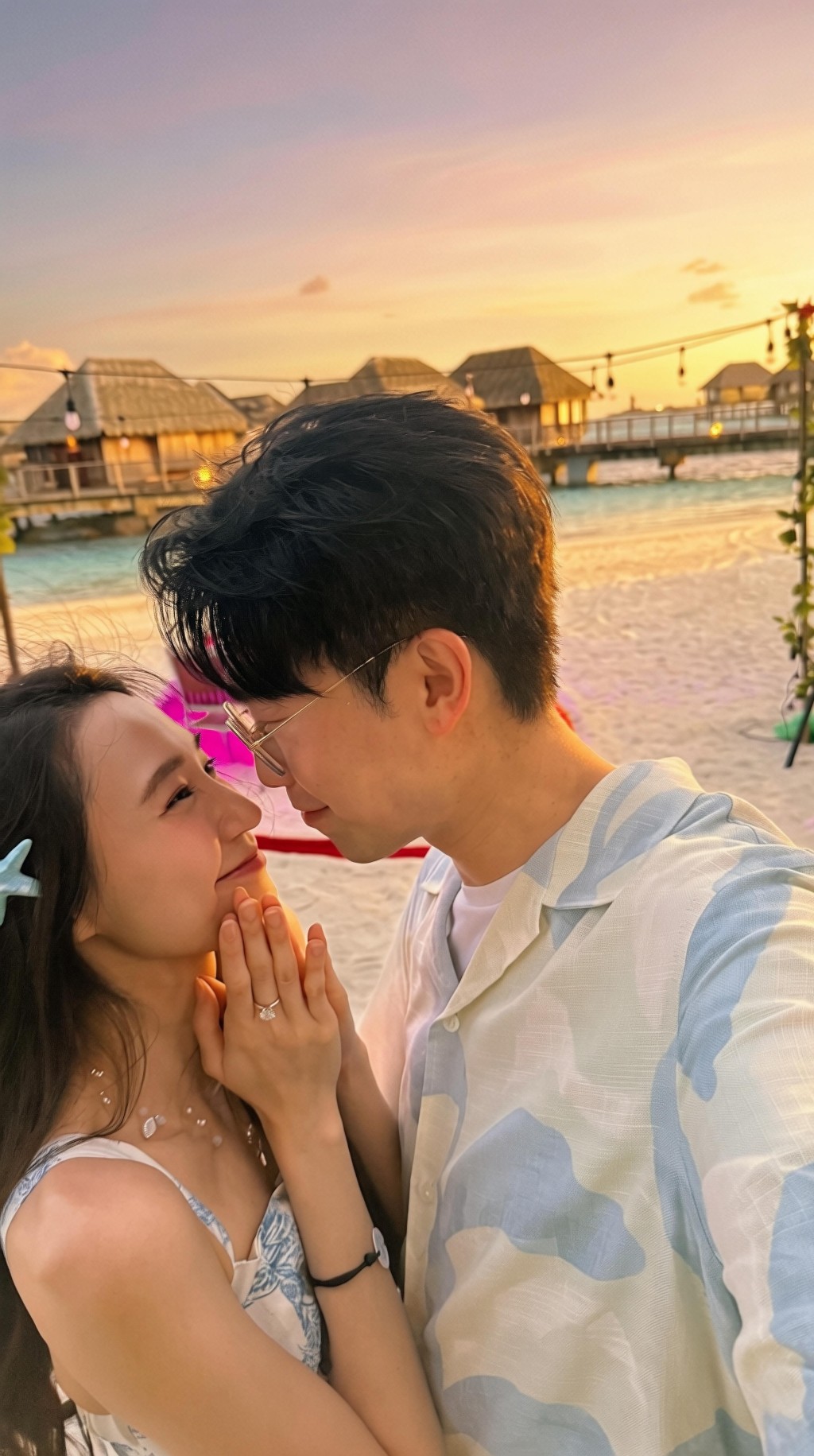 陸浩明早前求婚成功。 陸浩明早前求婚成功。