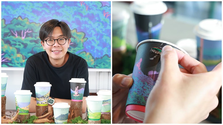 黃進曦揮筆拉近人與自然藝術的距離 咖啡杯當畫紙描繪香港山徑之美｜名人雜誌
