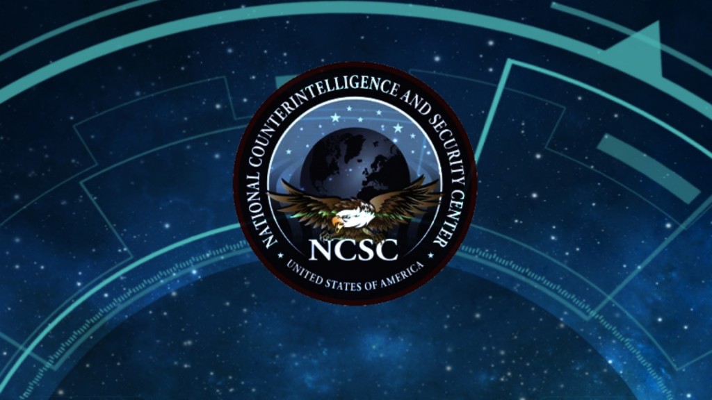 美国国家反情报与安全中心（NCSC）发出警告。网图