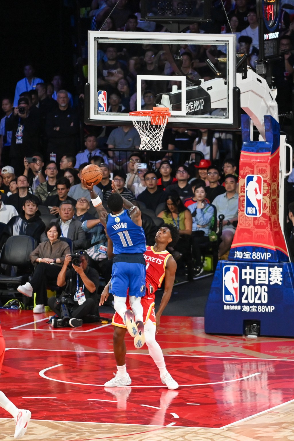 NBA中国赛独行侠vs火箭。魏国谦摄
