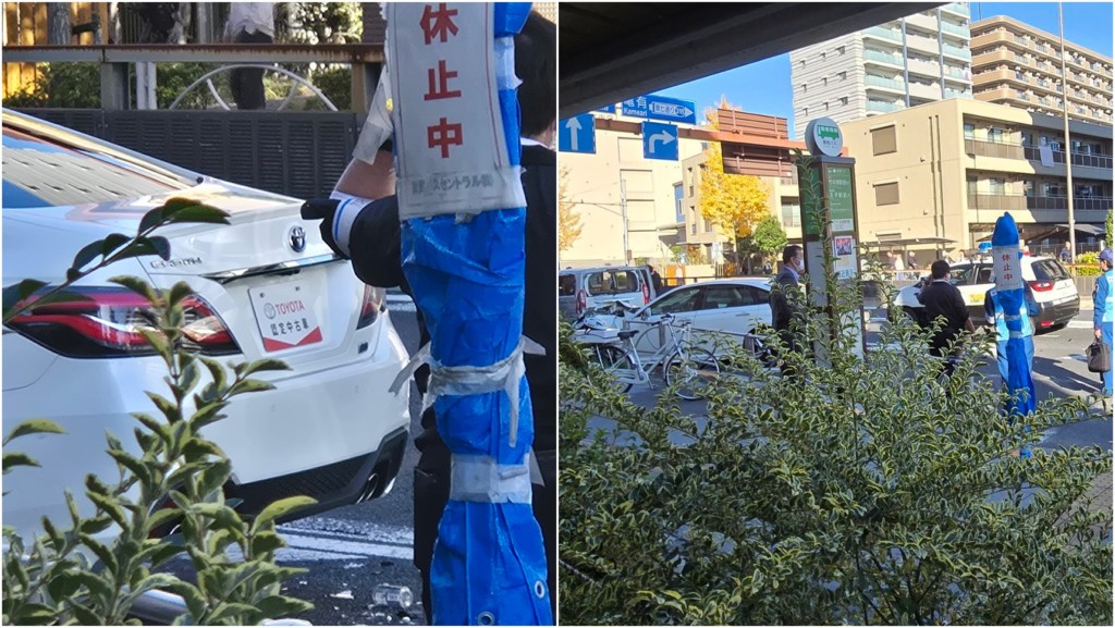 東京足立區車撞途人11傷，肇事司機不顧而去隨後落網。 X@mmjk5546