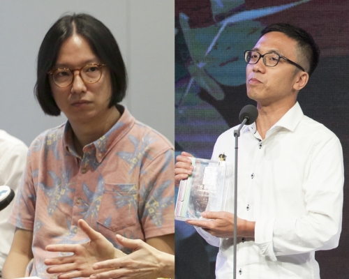 港台炒梁啟智(左)、區家麟。資料圖片