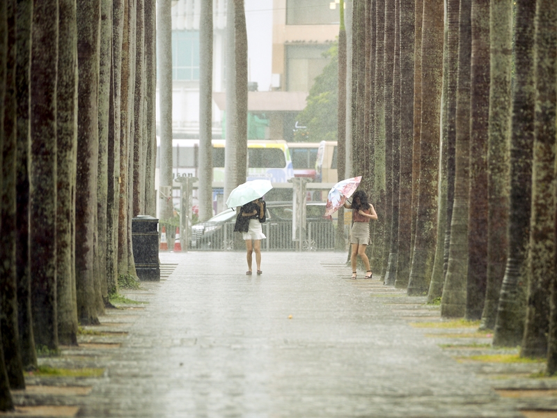 明天和周三有大雨及雷暴。資料圖片