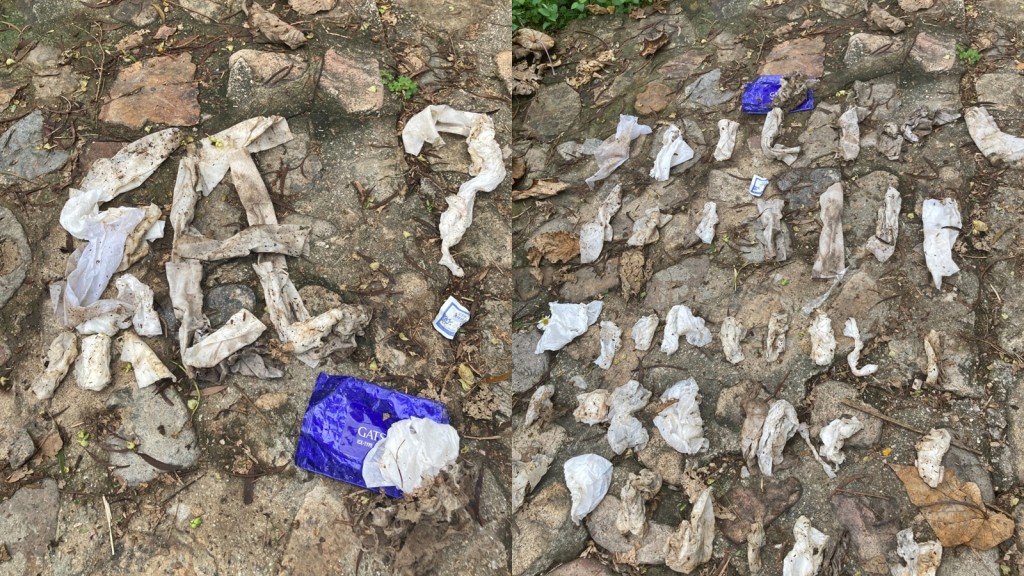 團體清走的垃圾當中,有4,592件為紙巾類廢物,包括紙巾及濕紙巾共3,905件。