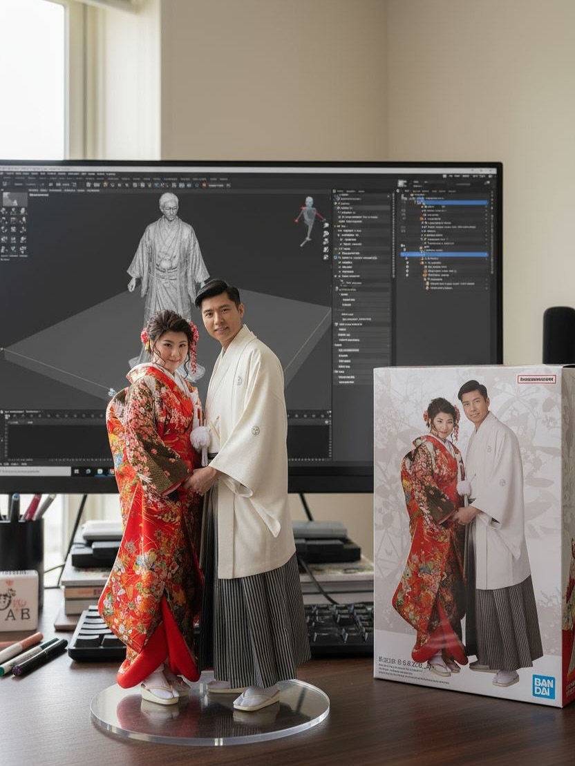 李偉健投入用AI生成的「手辦模型」熱潮,用另類方法激罕晒妻。 李偉健投入用AI生成的「手辦模型」熱潮,用另類方法激罕晒妻。