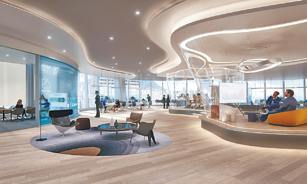 ■The Henderson預計於2023年落成,屆時將成為具備全方位ESG生態系統、可持續的劃時代辦公空間。(此效果圖僅供參考及將以最終設計圖則為準) ■The Henderson預計於2023年落成,屆時將成為具備全方位ESG生態系統、可持續的劃時代辦公空間。(此效果圖僅供參考及將以最終設計圖則為準)