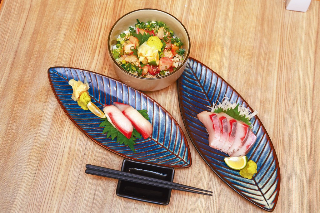 鰤魚油脂清爽不膩，肉質甘甜有彈性。